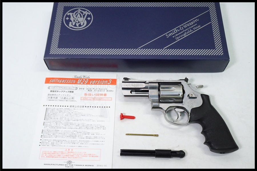 「ガスガン」タナカ m29 フラットサイド 3インチ ブラック グリップメダリオン欠品