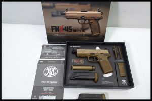 「東京マルイ FNX-45 タクティカル TAN ガスブローバック サイレンサー/予備マガジン付」買取実績