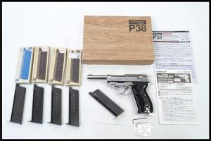 「マルゼン ワルサー P38 シルバー ガスブローバック ac40.s 予備マガジン4本」買取実績