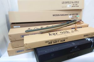 KTW 九九式軽機関銃、タナカ kar98、九五式軍刀 模造刀などのエアガン装備品 買取実績